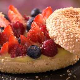 Bagel Fruits Rouges recette Carinne Teyssandier