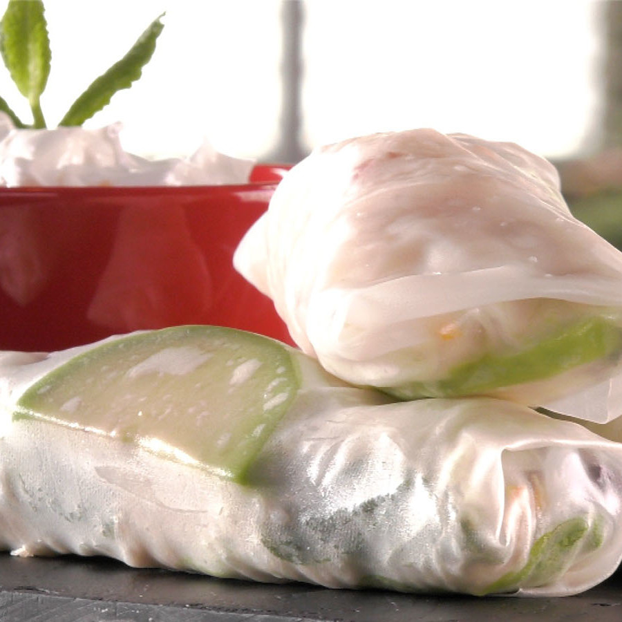 Recette Rouleau de printemps Carinne Teyssandier