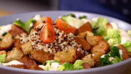 Recette Salade César vegan Carinne Teyssandier