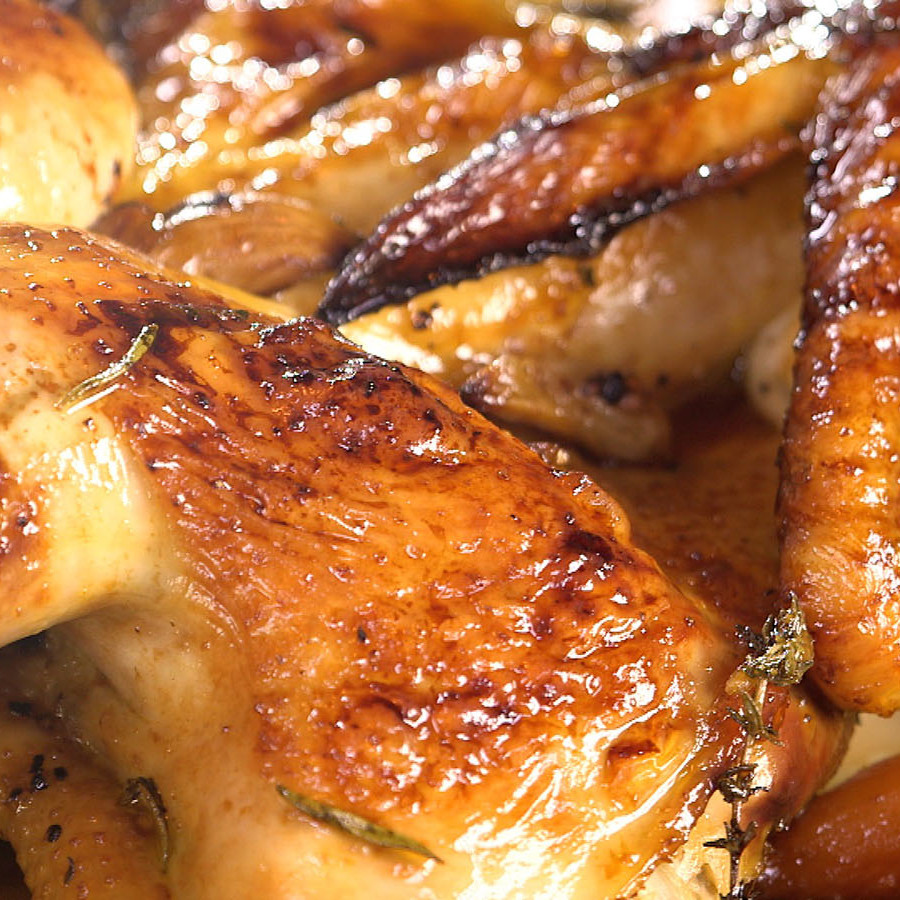 Recette poulet en crapaudine Carinne Teyssandier