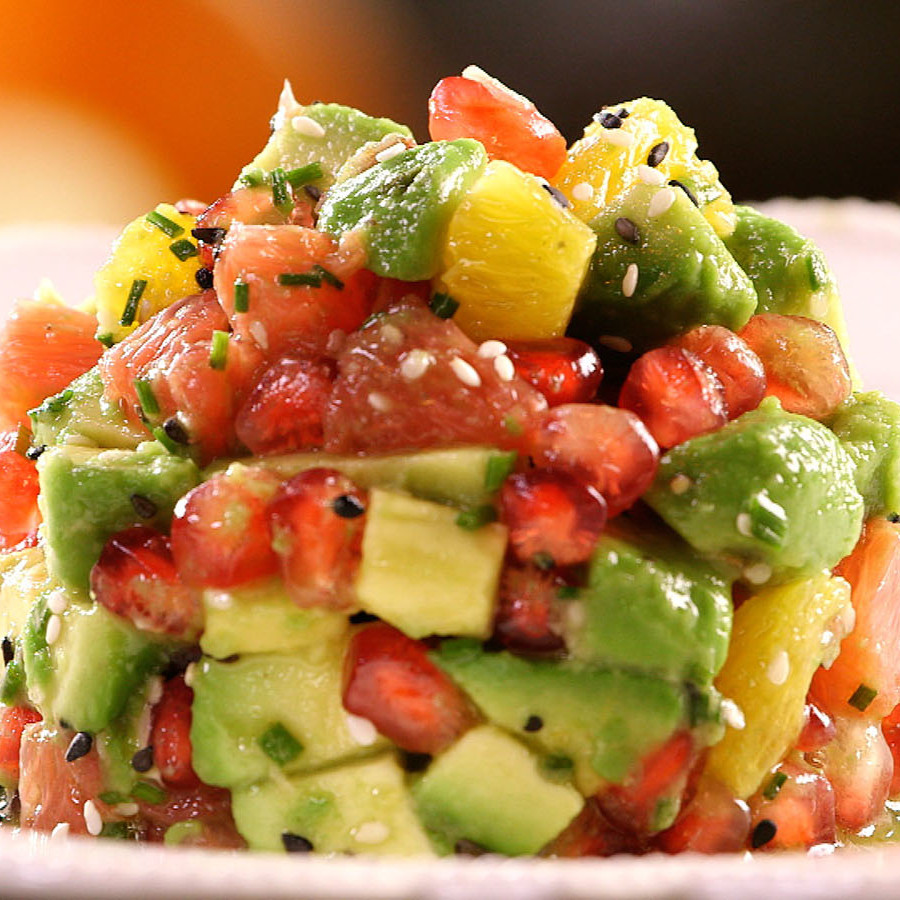 Recette tartare avocat agrumes Carinne Teyssandier