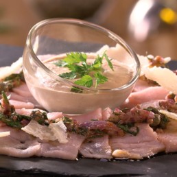 Recette carpaccio de veau - Carinne Teyssandier