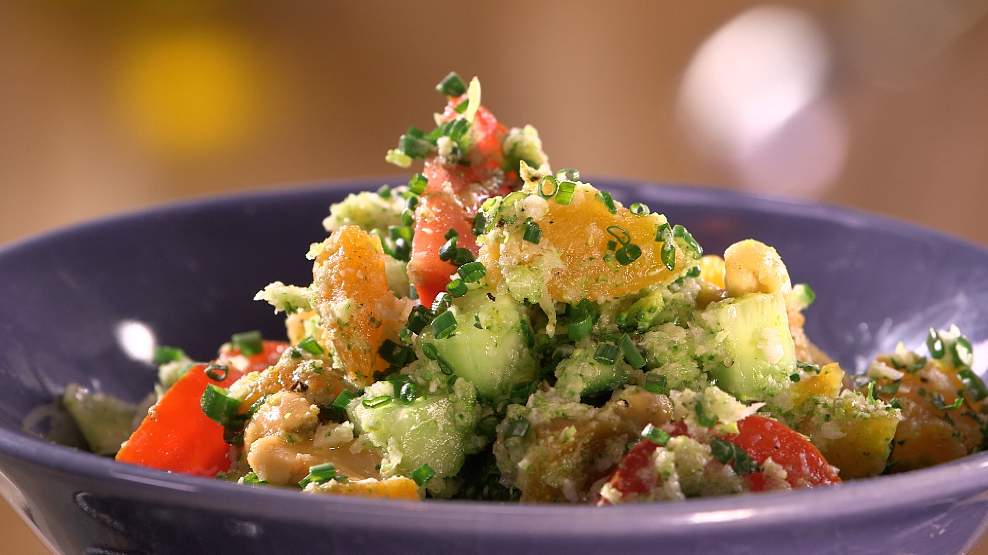 Recette de taboulé vert - Carinne Teyssandier