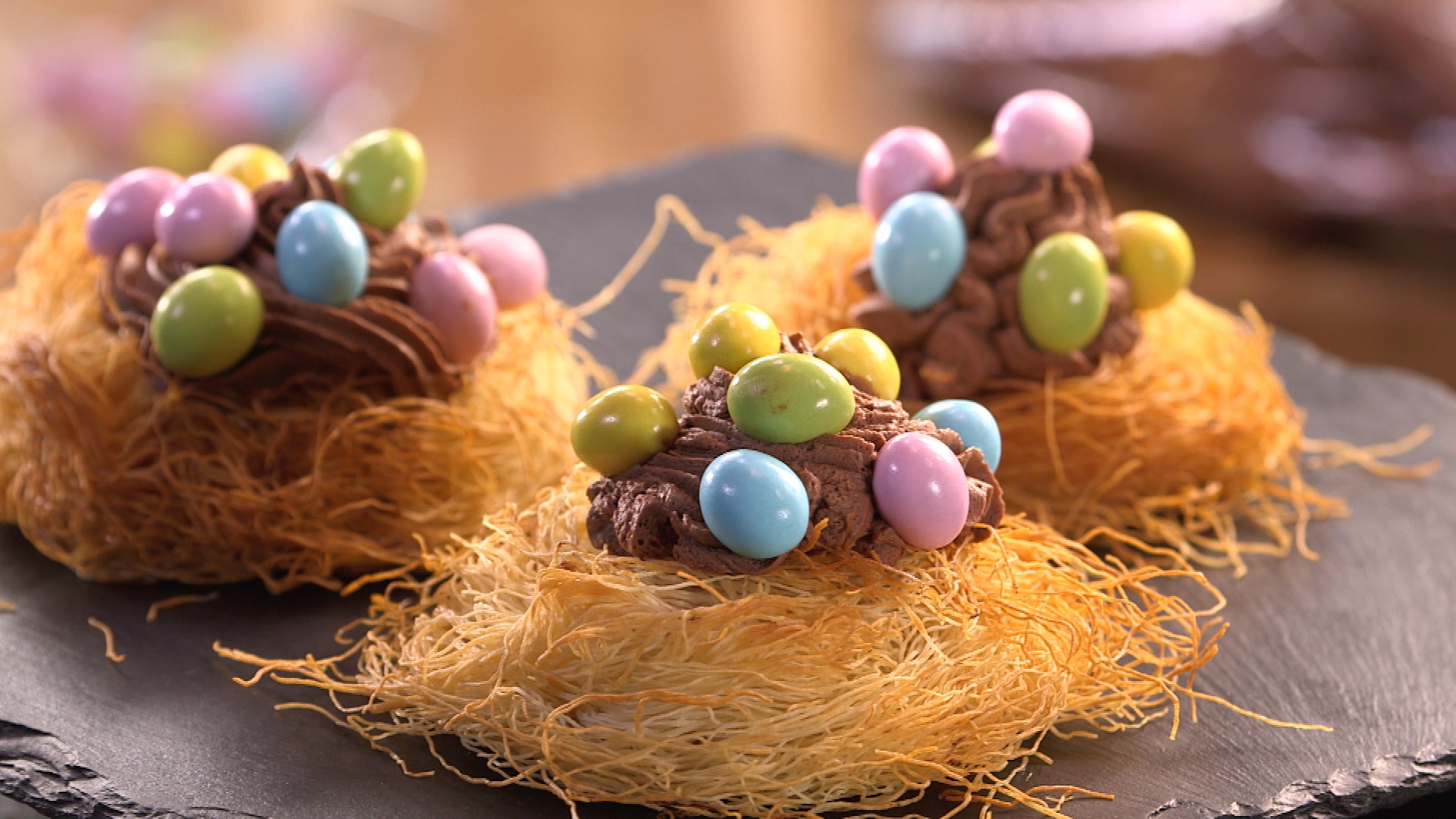 Recette des Gâteaux Nid de Pâques - Carinne Teyssandier